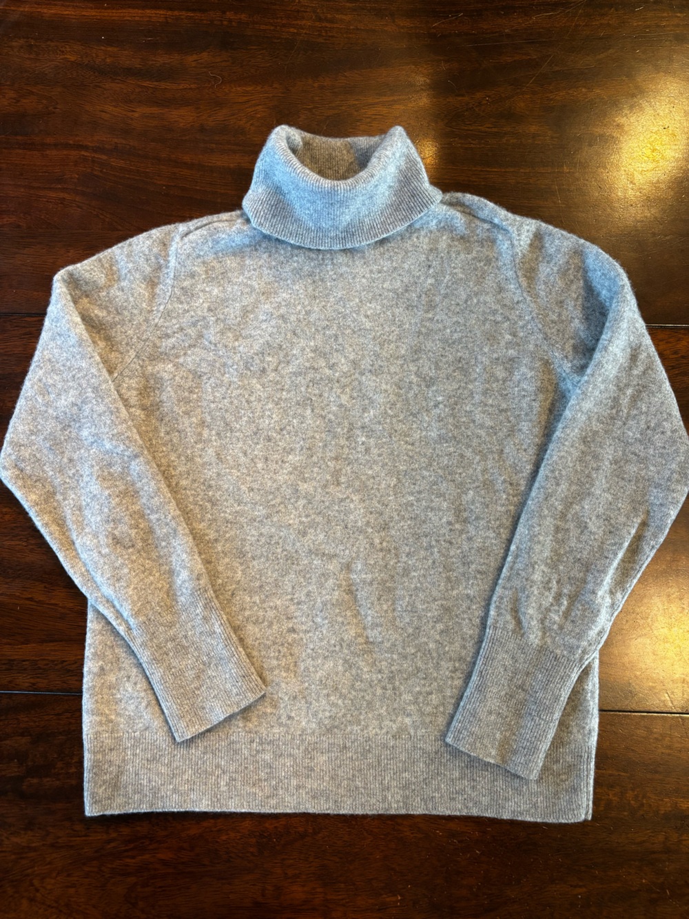 Everlane Cashmere Turtleneck Sweater - Heather Gray